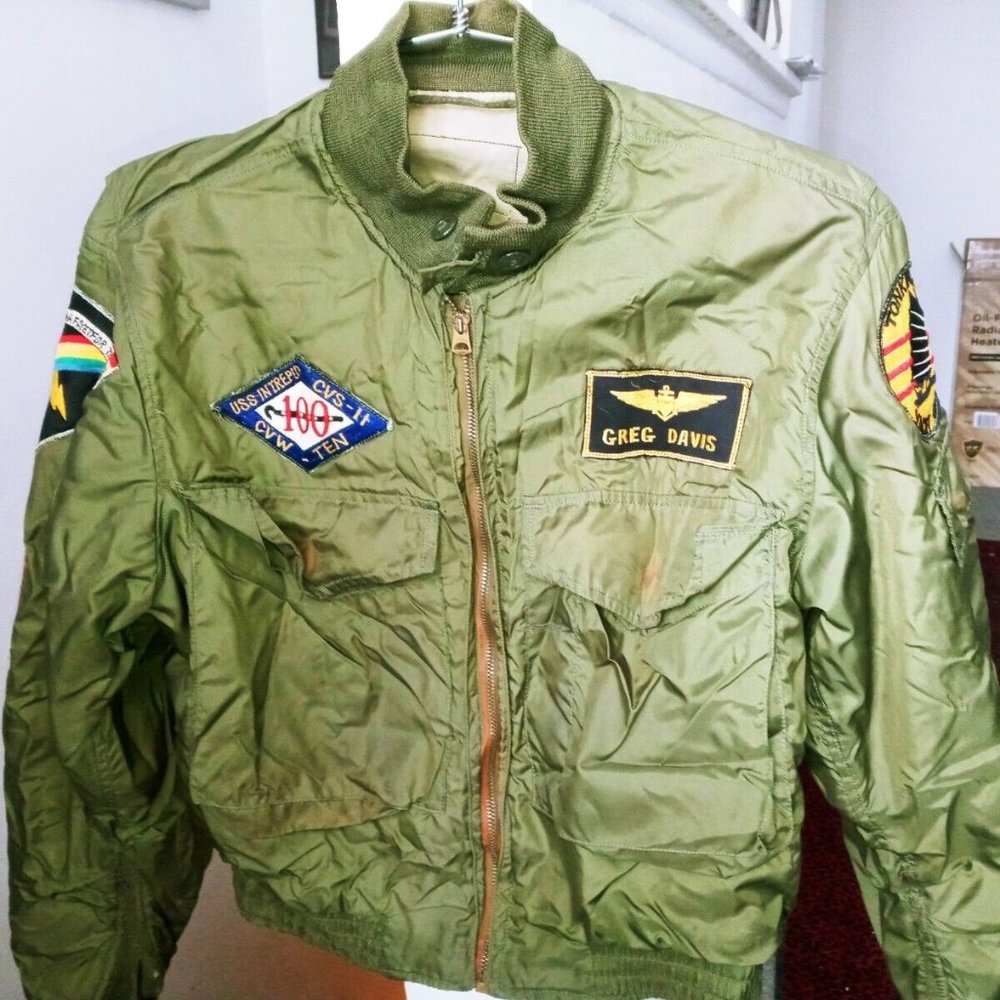 US Navy Vietnam G8 G1 A26 Intruder flight jacket USED worn cuffs 100 mission